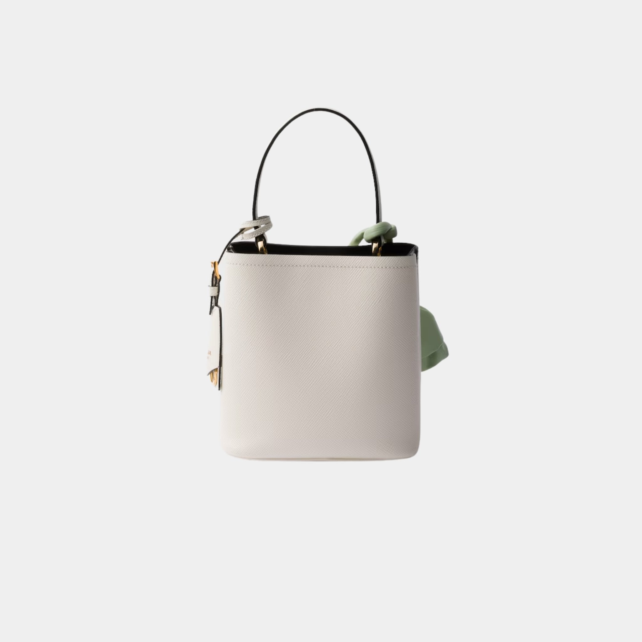 Panier Saffiano Leather Mini Bag With Nappa Leather Flowers