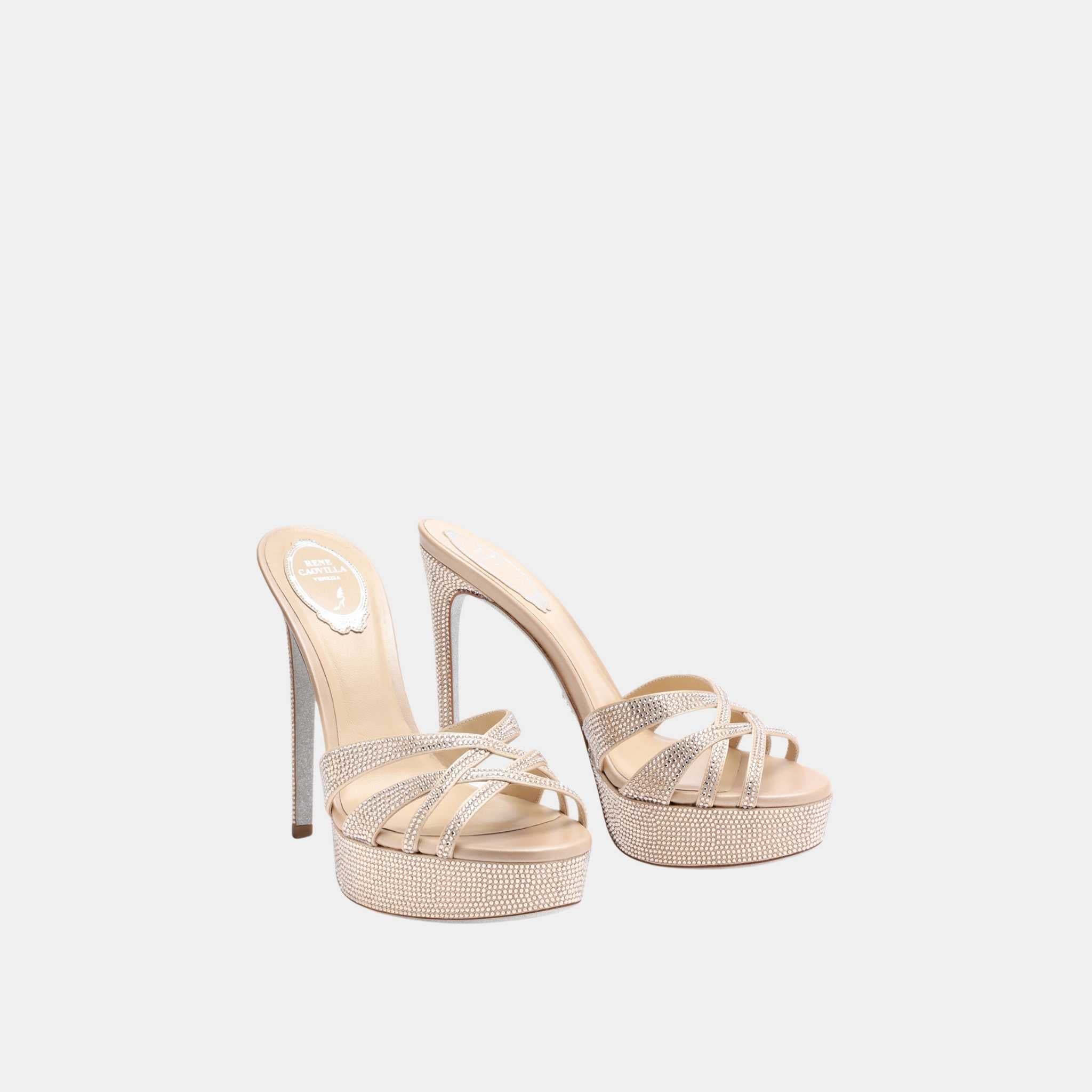 Dania Platform Slider Sandal 130