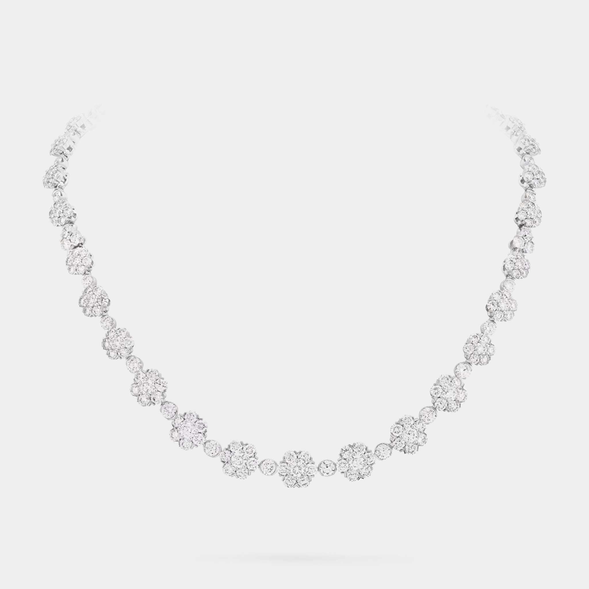 Snowflake Transformable Necklace in Platinum & Diamond