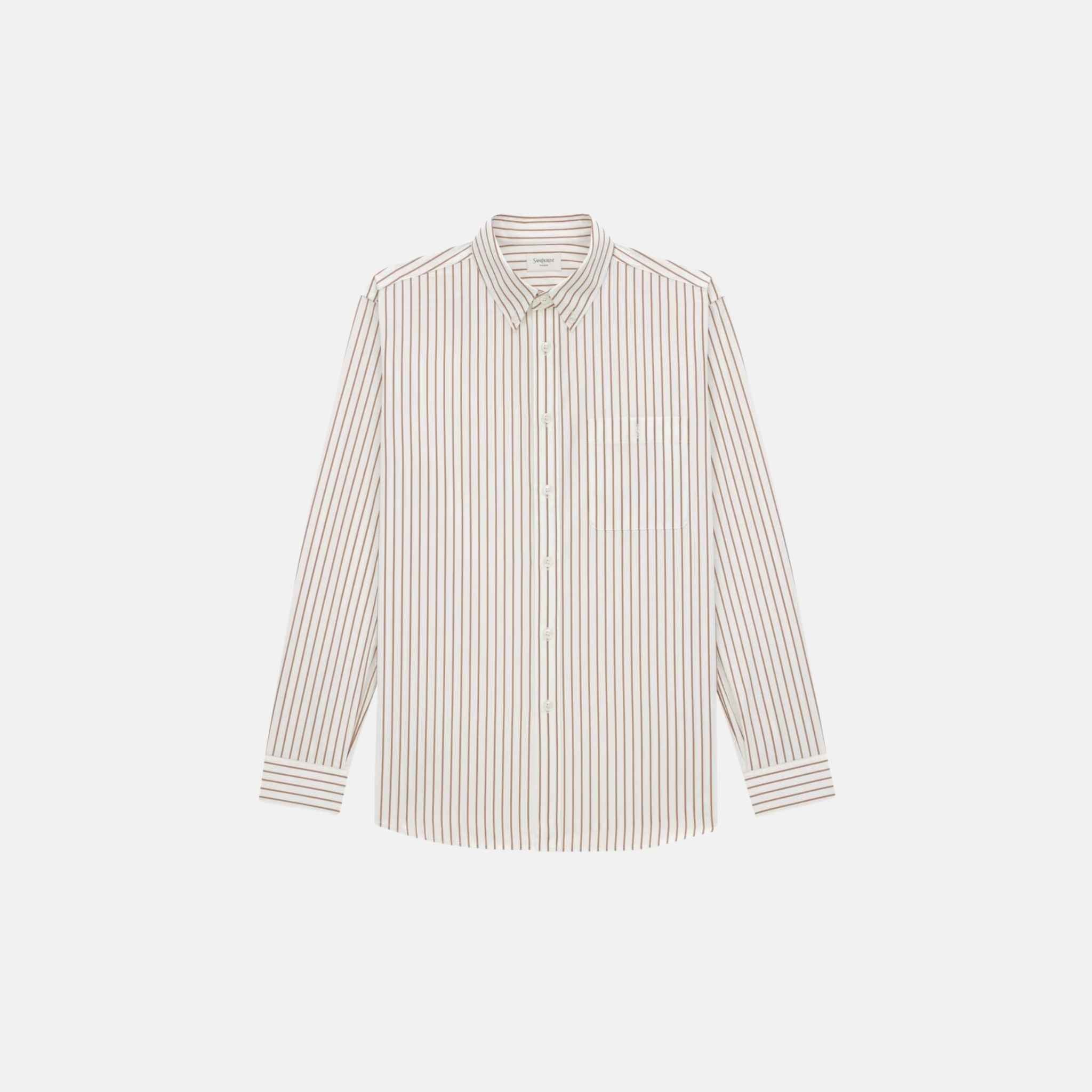 Cassandre Shirt In Striped Cotton Poplin