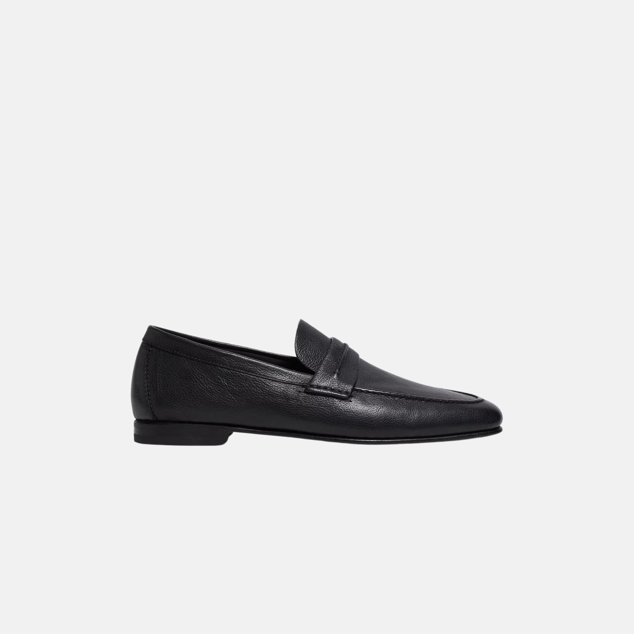 Mocassin Loafer In Natural Grain Leather