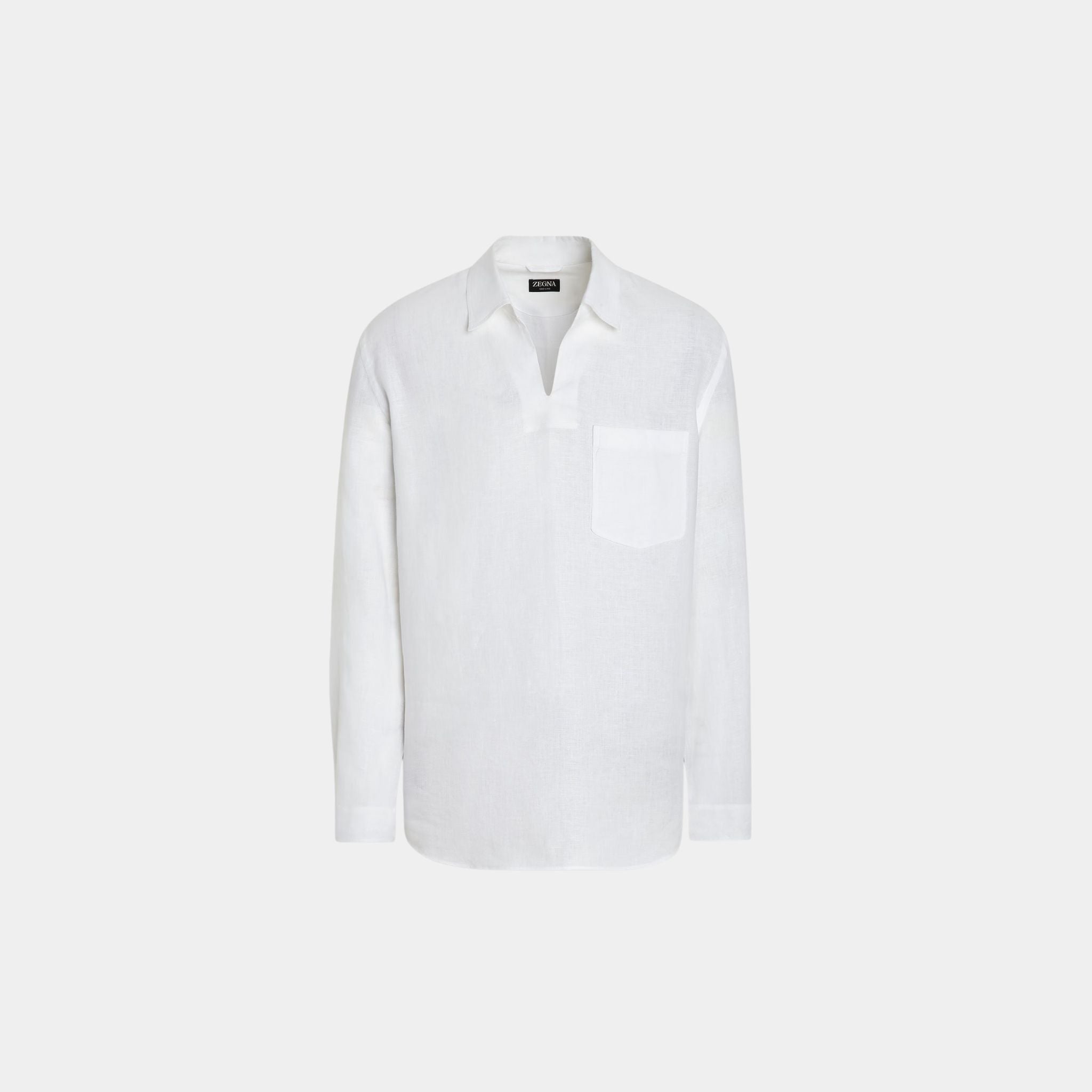 Oasi Lino Polo Shirt with Side Vents