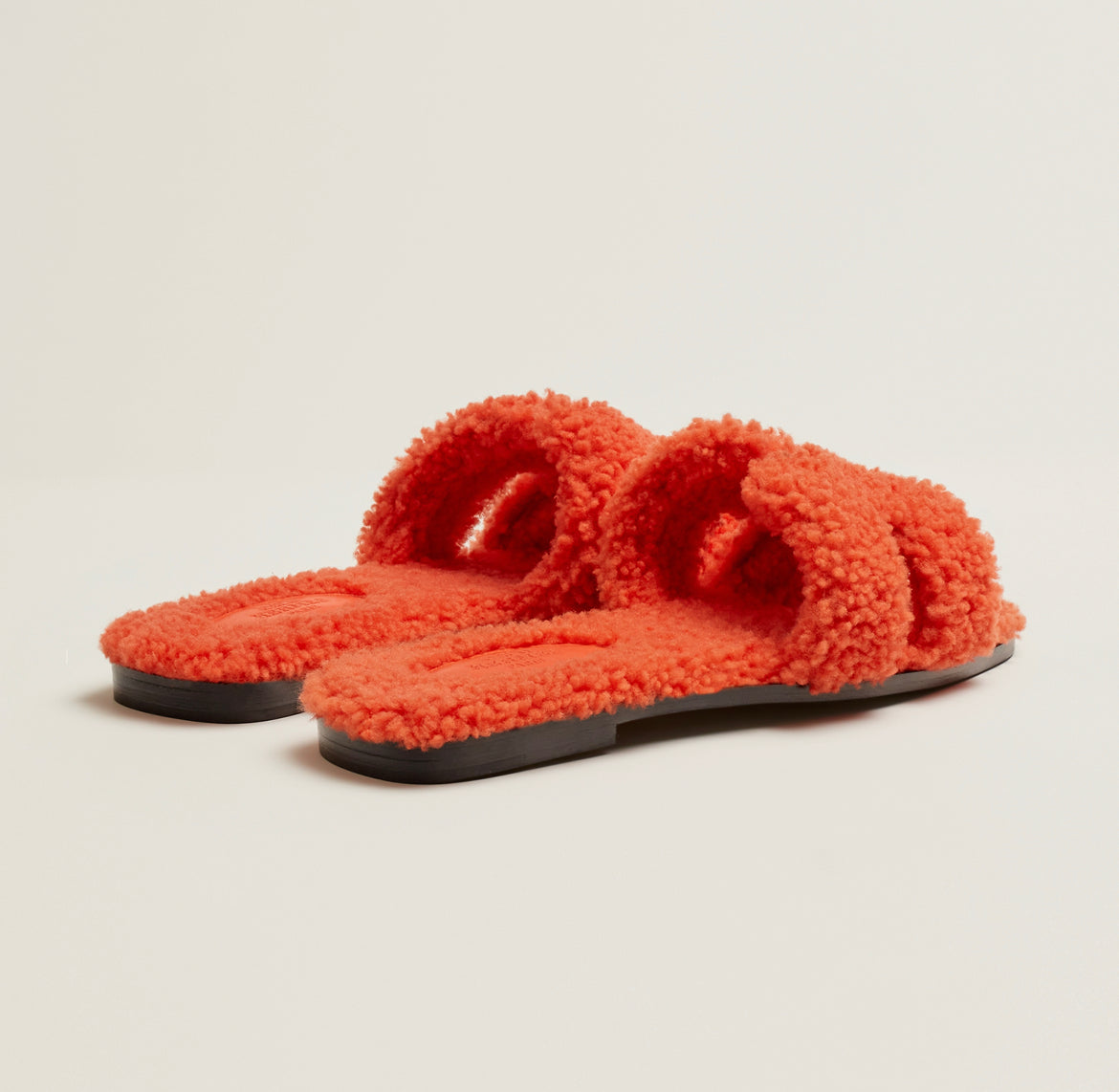 Orange Wool Oran Sandal