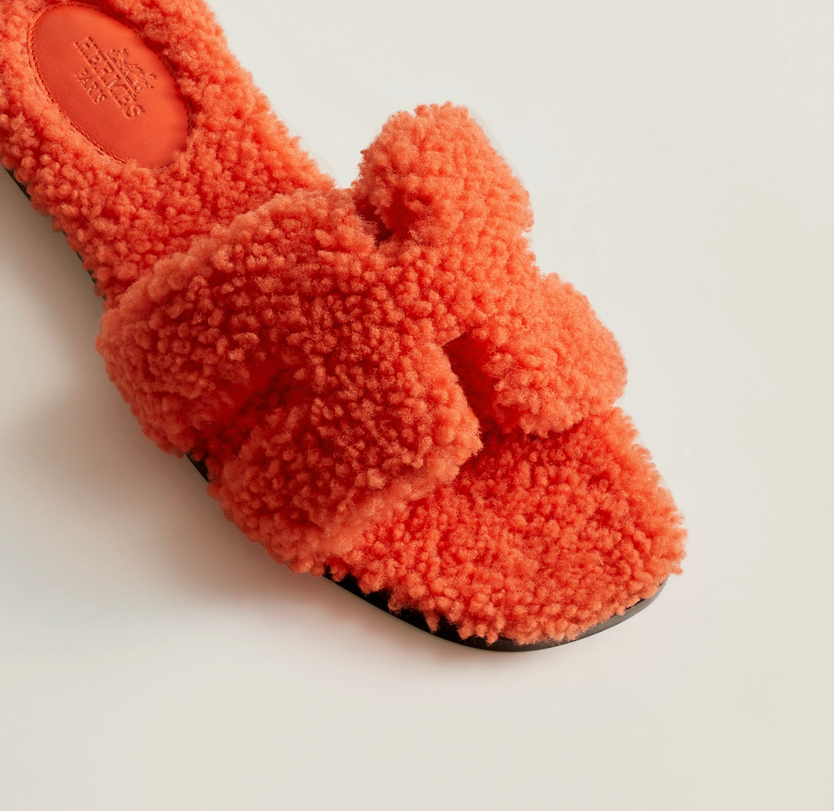 Orange Wool Oran Sandal