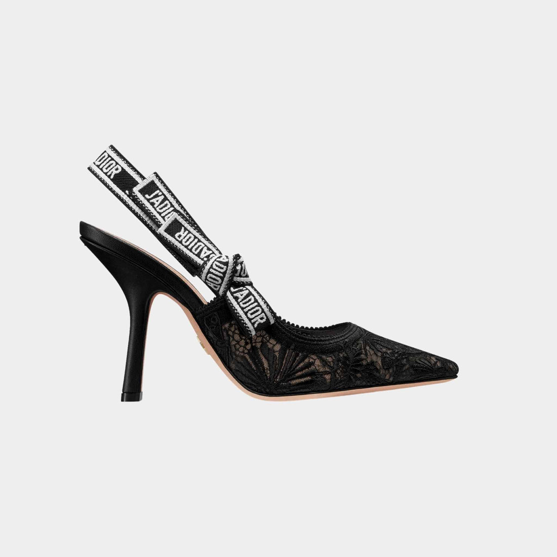JAdior Slingback Pump Transparent Mesh Black