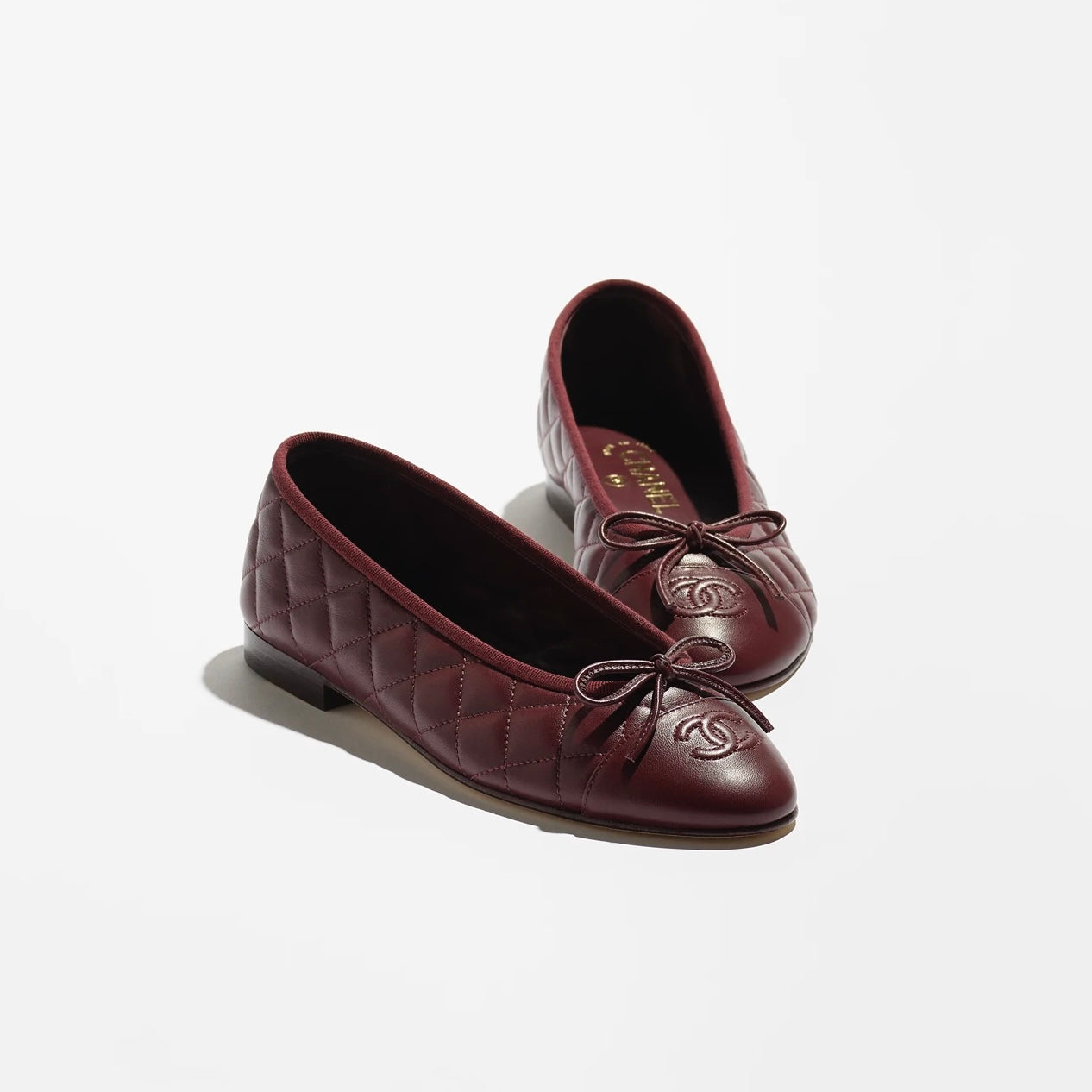 Ballet Flats in Lambskin Leather