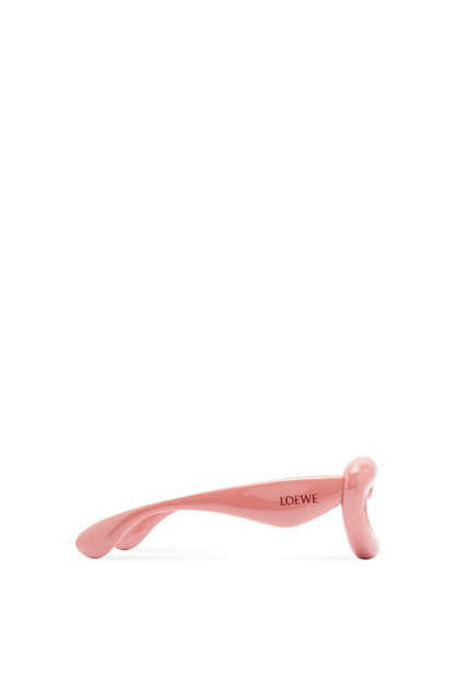 Inflated cateye sunglasses in nylon