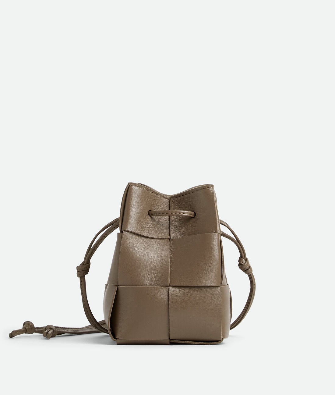 Mini Cassette Bucket Bag “Taupe grey”