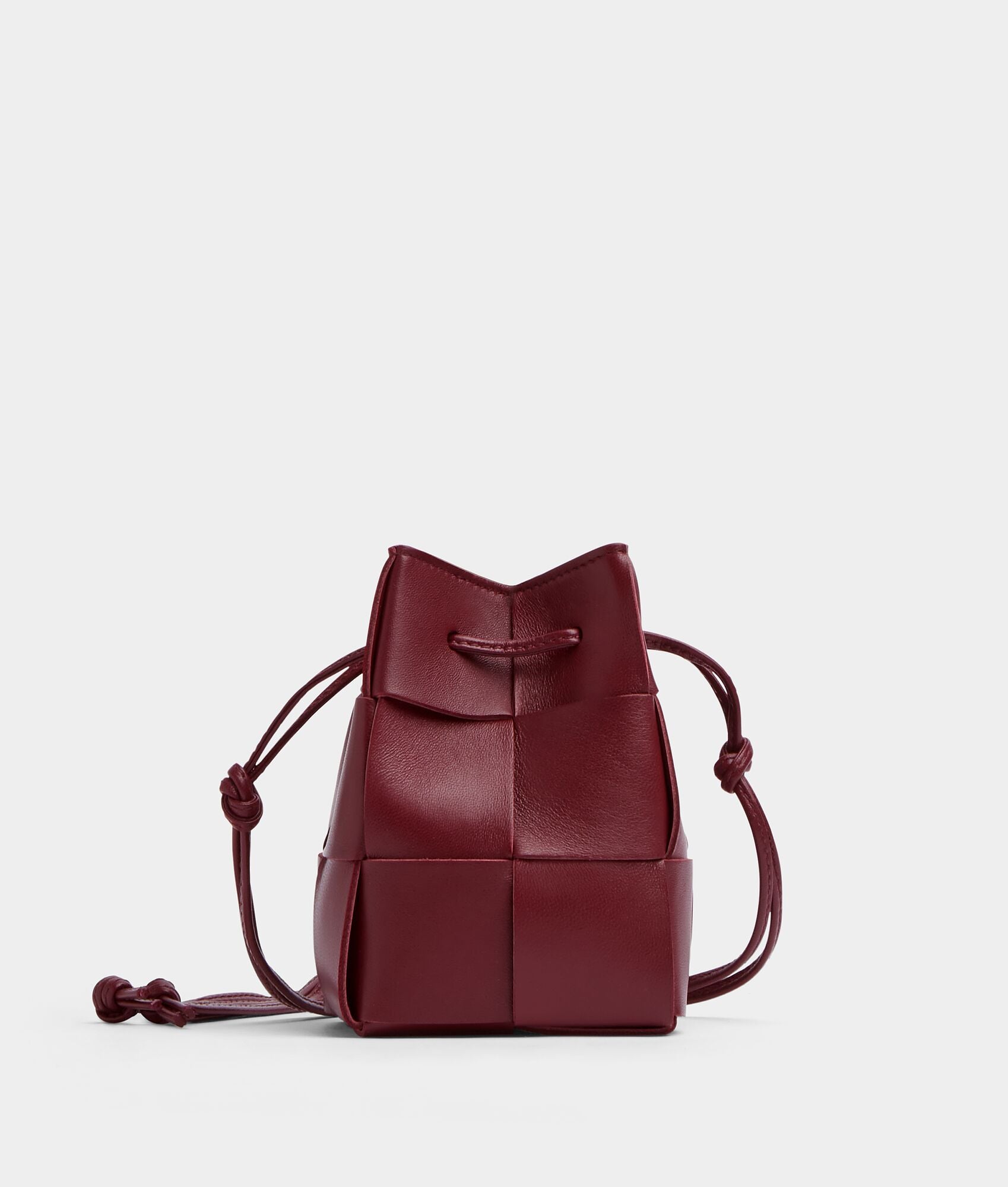 Mini Cassette Bucket Bag “Bordeaux”