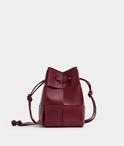 Mini Cassette Bucket Bag “Bordeaux”