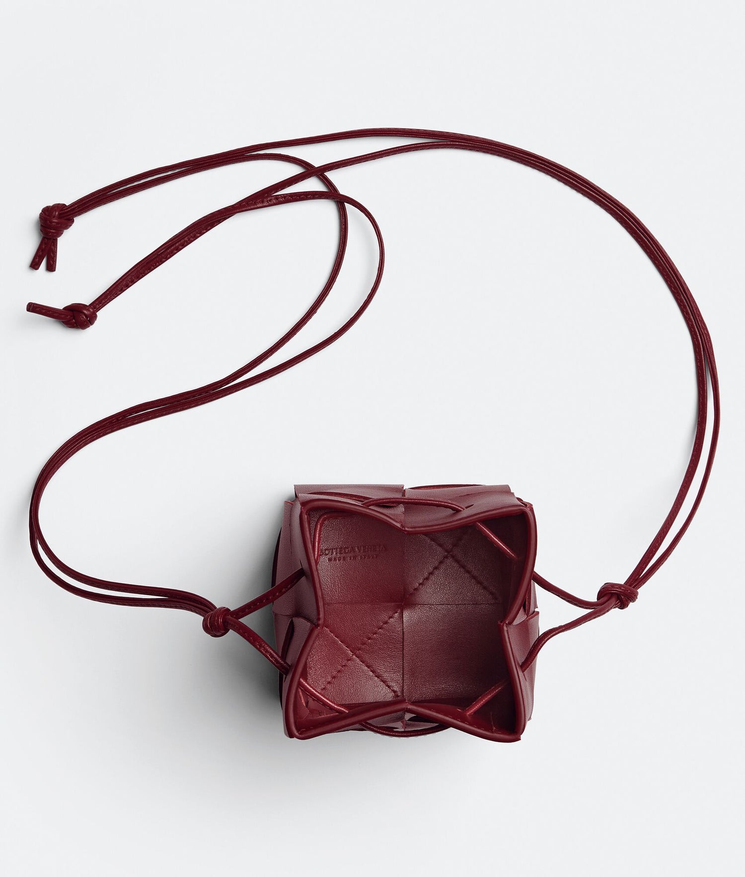 Mini Cassette Bucket Bag “Bordeaux”