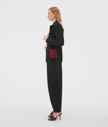 Mini Cassette Bucket Bag “Bordeaux”