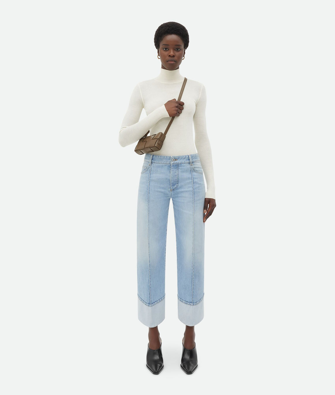 Mini Cassette Cross-Body Bag “Taupe grey”