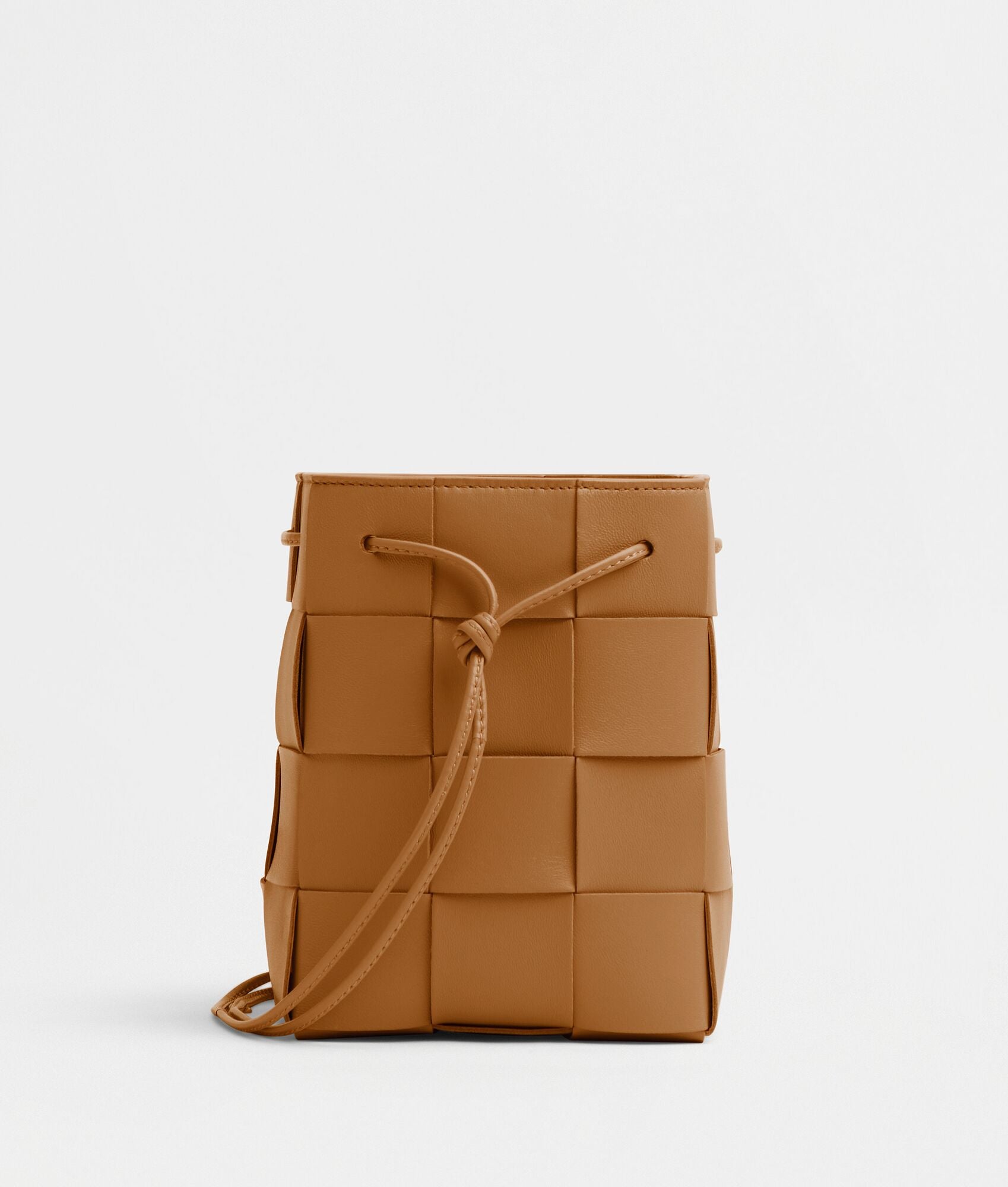 Small Cassette Cross-Body Bucket  “camel”