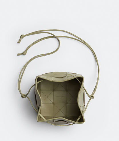 Small Cassette Cross-Body Bucket  “Travertine”