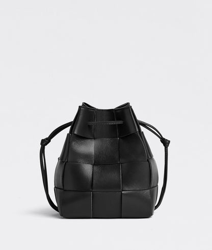 Small Cassette Cross-Body Bucket  “Black”