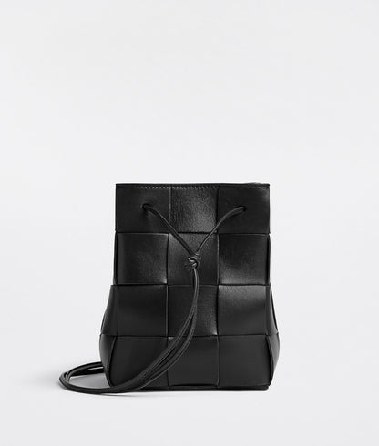 Small Cassette Cross-Body Bucket  “Black”