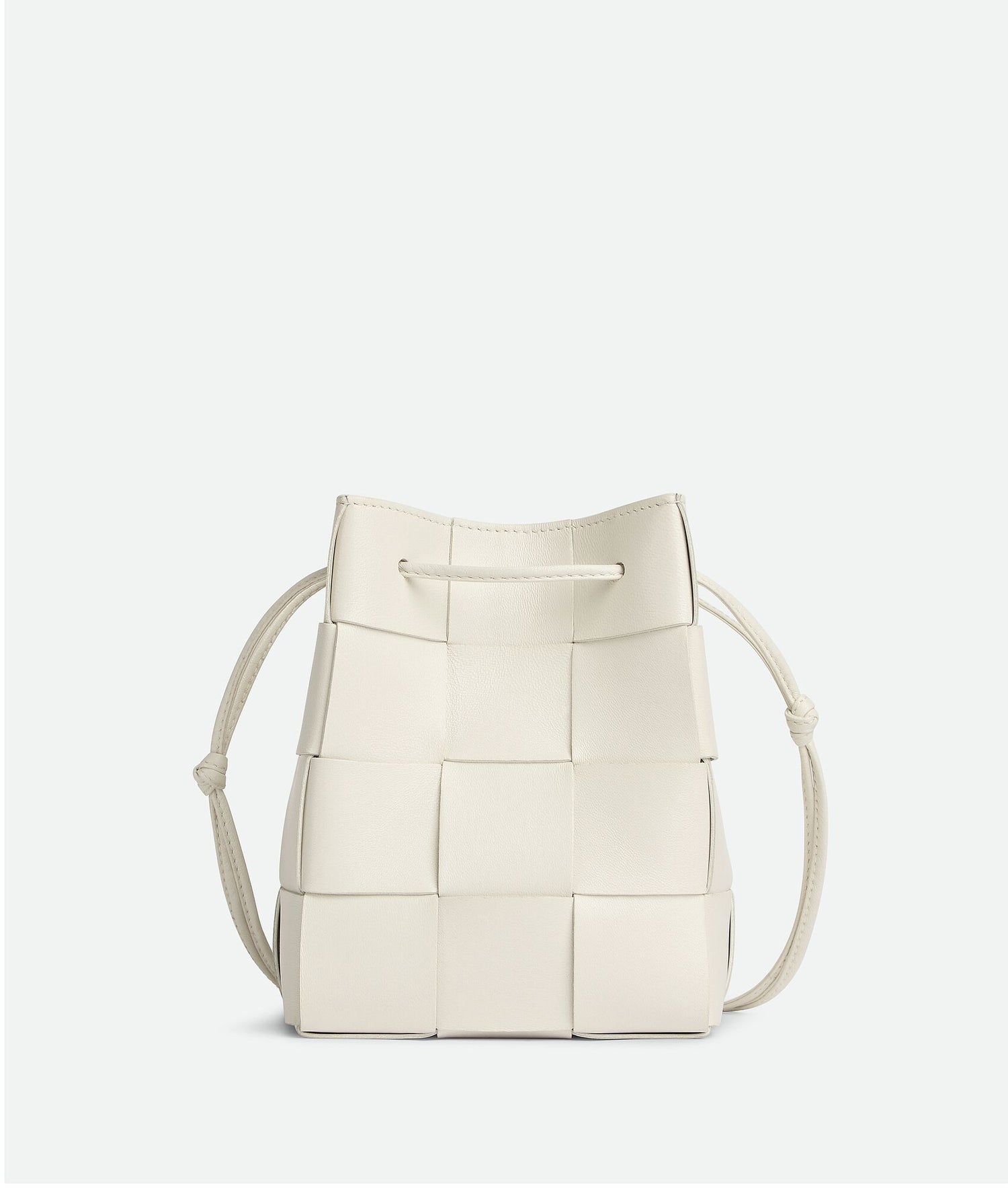 Small Cassette Cross-Body Bucket  “White”