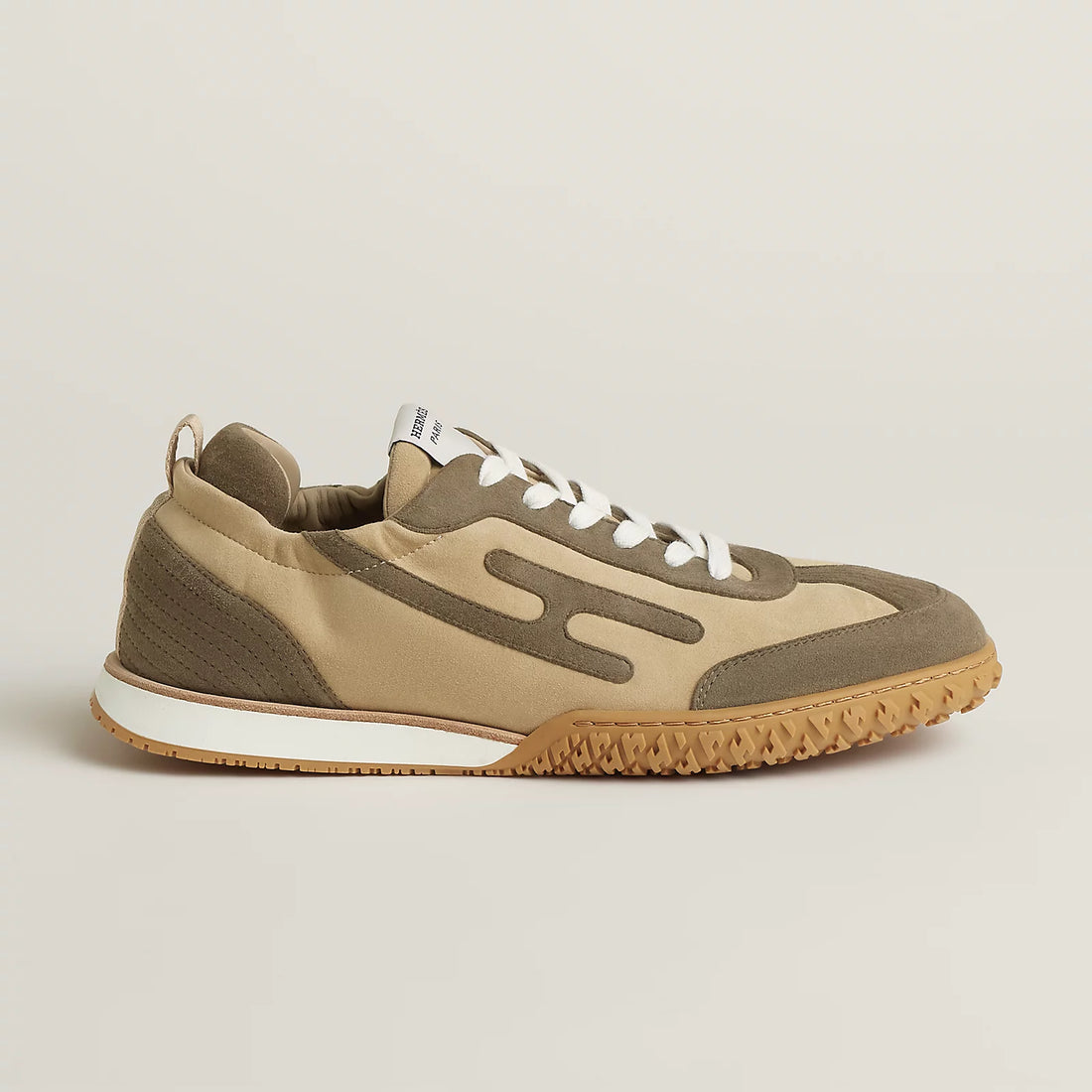 Jet sneaker - Beige Lin / Vert Toundra