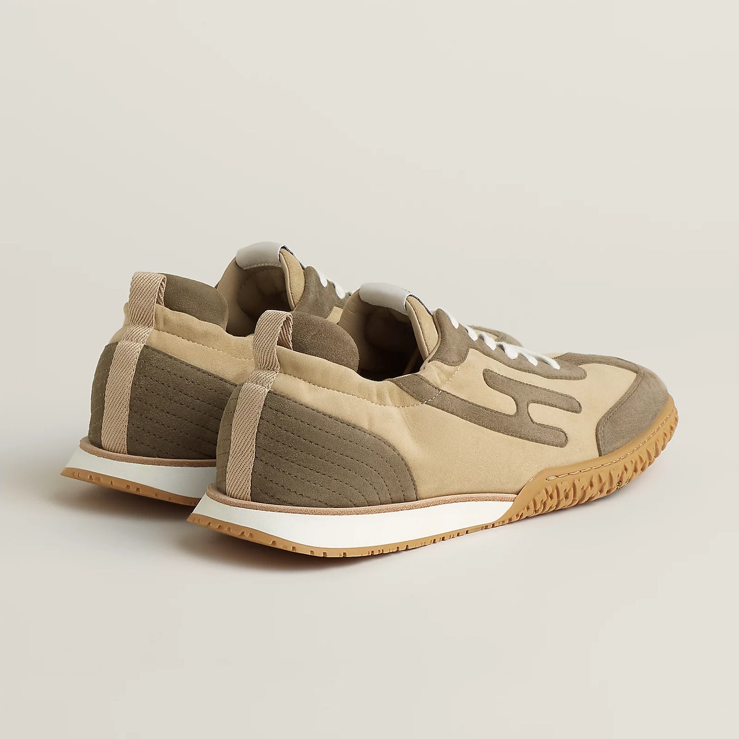 Jet sneaker - Beige Lin / Vert Toundra