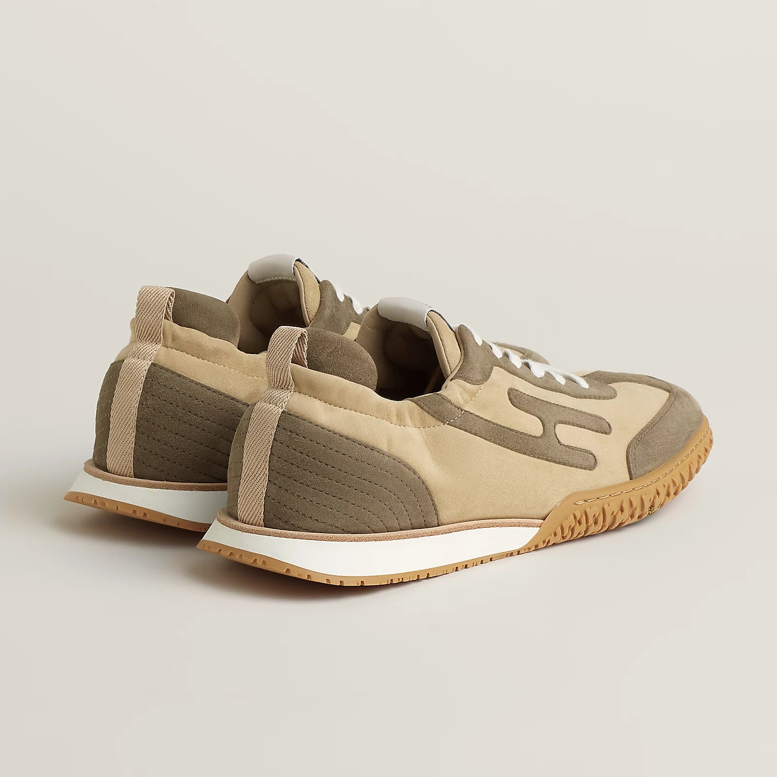 Jet sneaker - Beige Lin / Vert Toundra