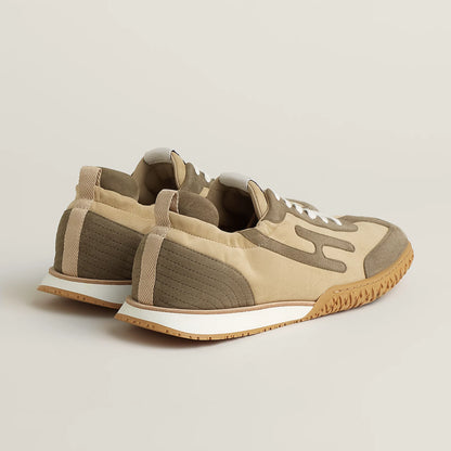 Jet sneaker - Beige Lin / Vert Toundra