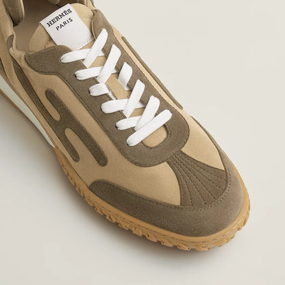 Jet sneaker - Beige Lin / Vert Toundra