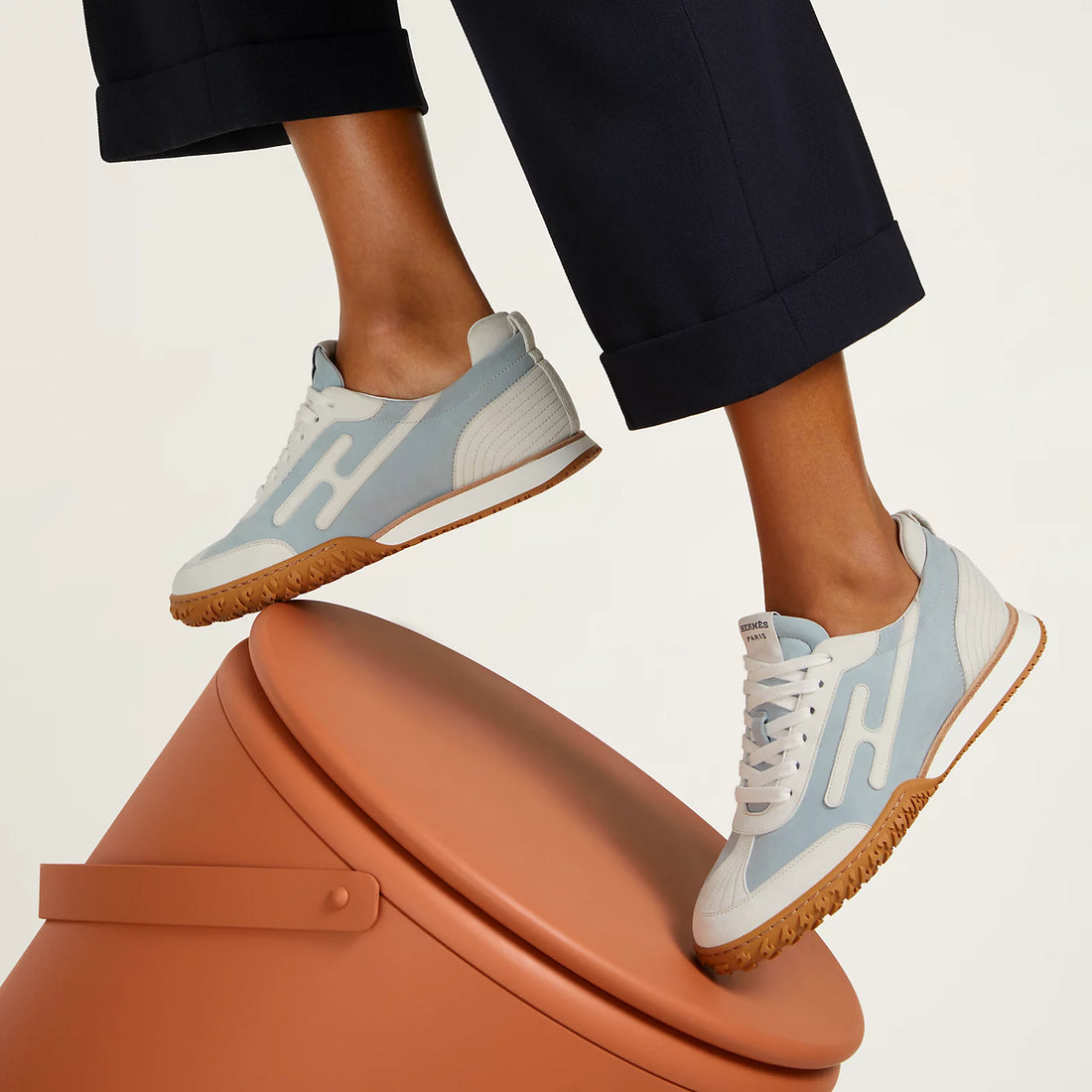 Jet sneaker - Gris Nuage / Blanc