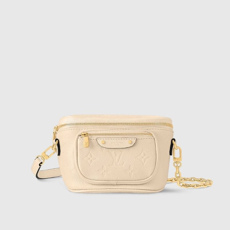 Mini Bumbag Handbag Supple Grained Cowhide Leather
