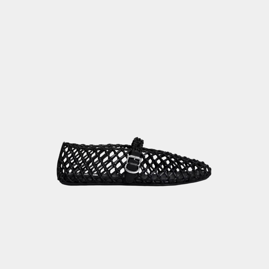 Ballet Flats In Braided Calfskin