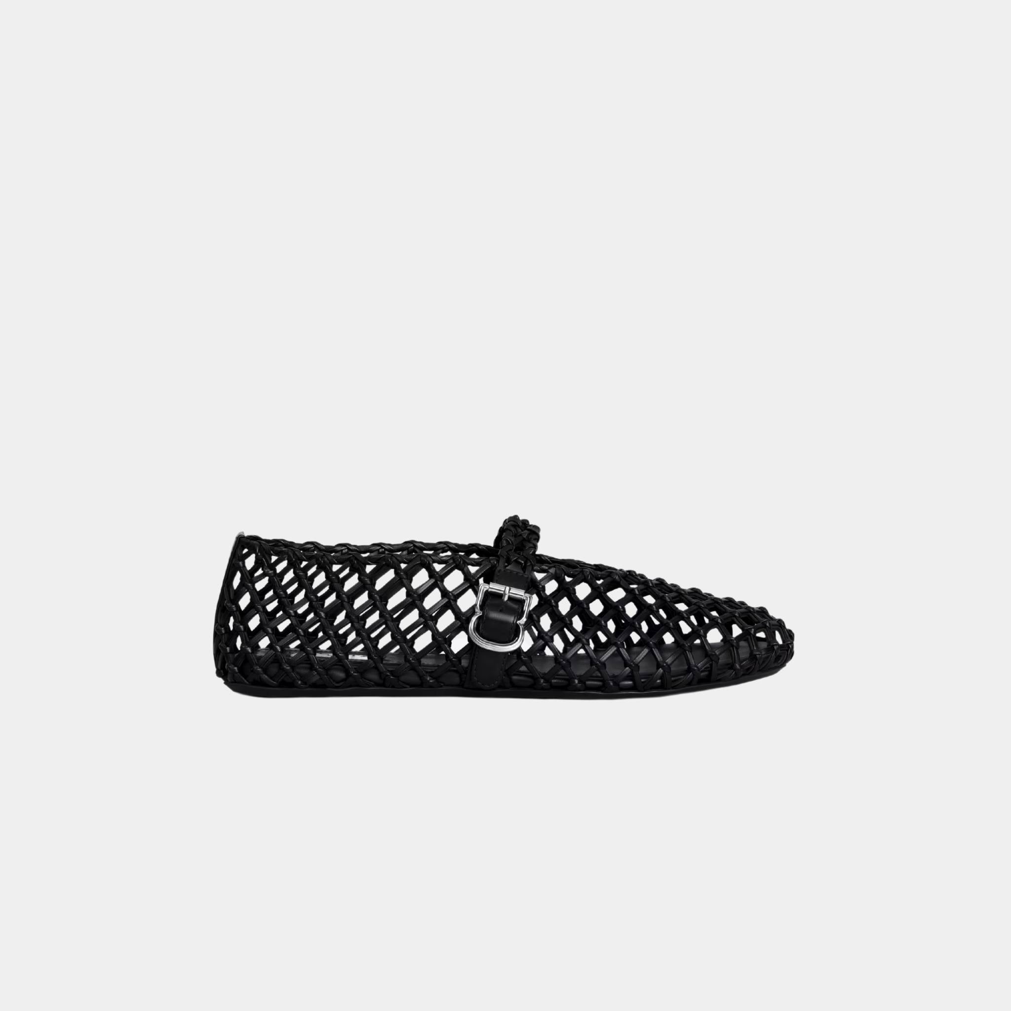 Ballet Flats In Braided Calfskin