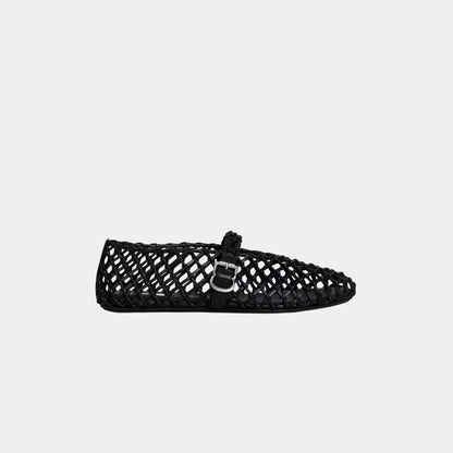 Ballet Flats In Braided Calfskin