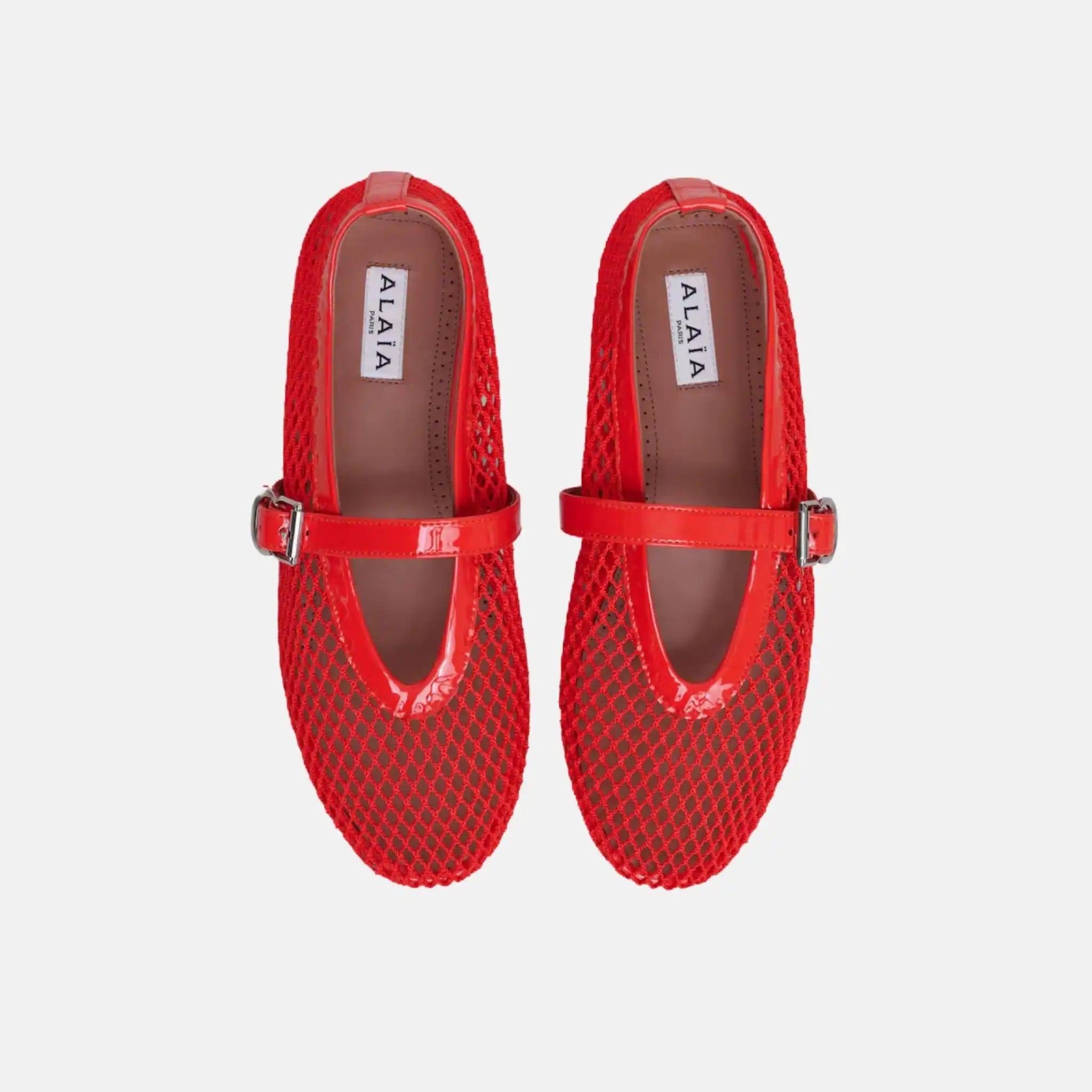 Ballet Flats In Fishnet