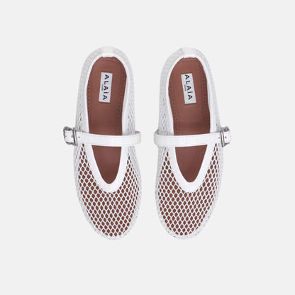 Ballet Flats In Fishnet