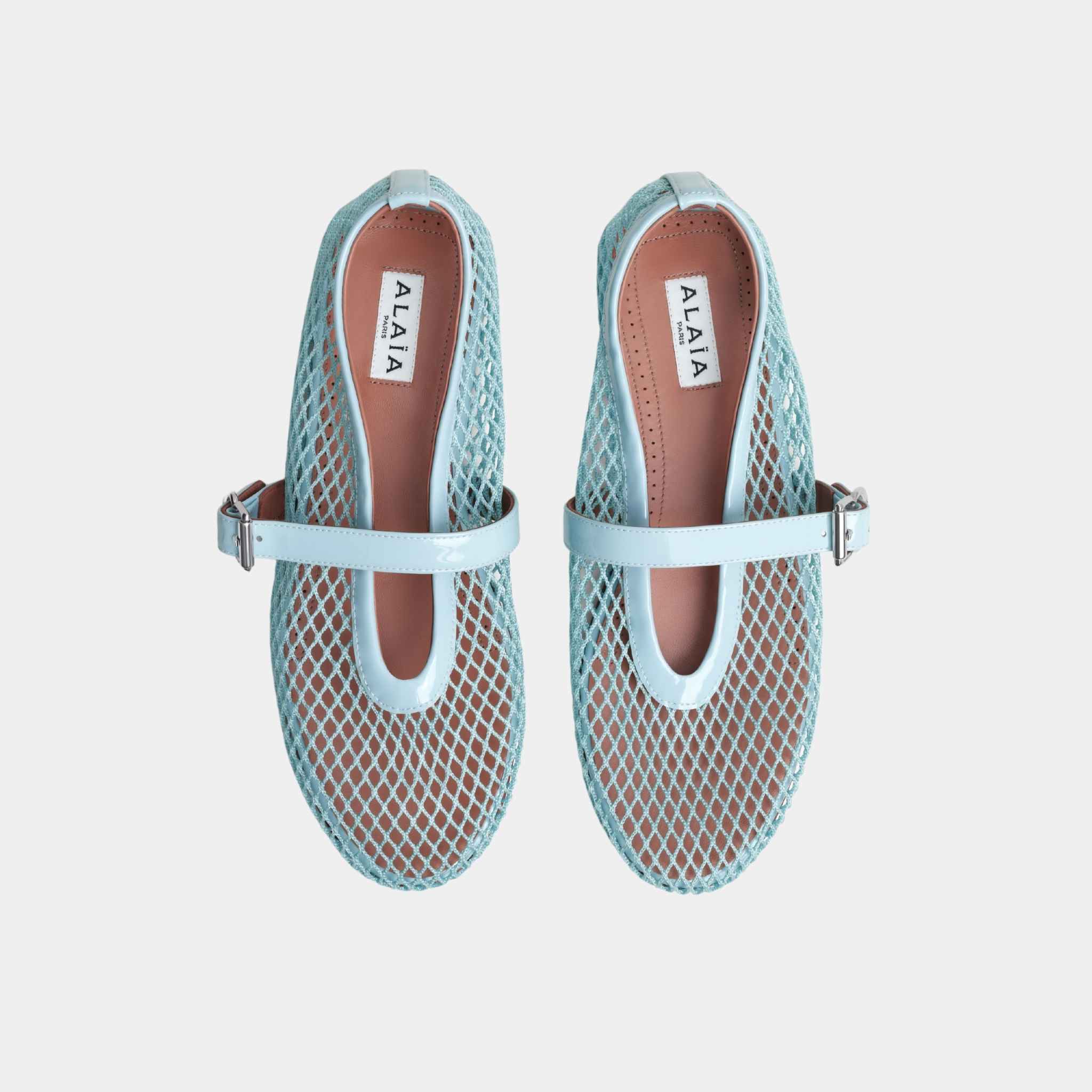 Ballet Flats In Fishnet