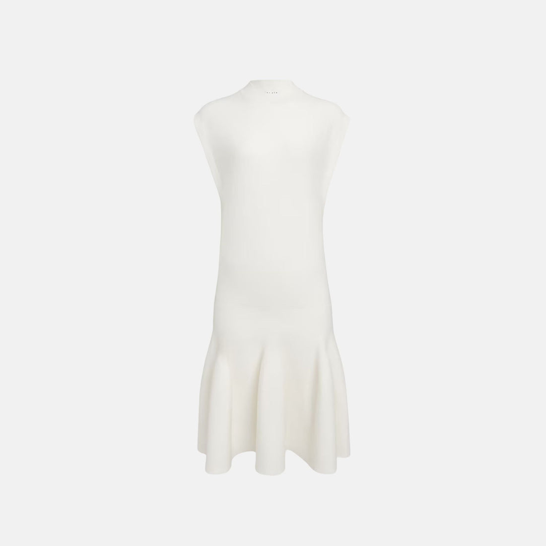 Cap Sleeve Dress In Sculptural Godet Knit