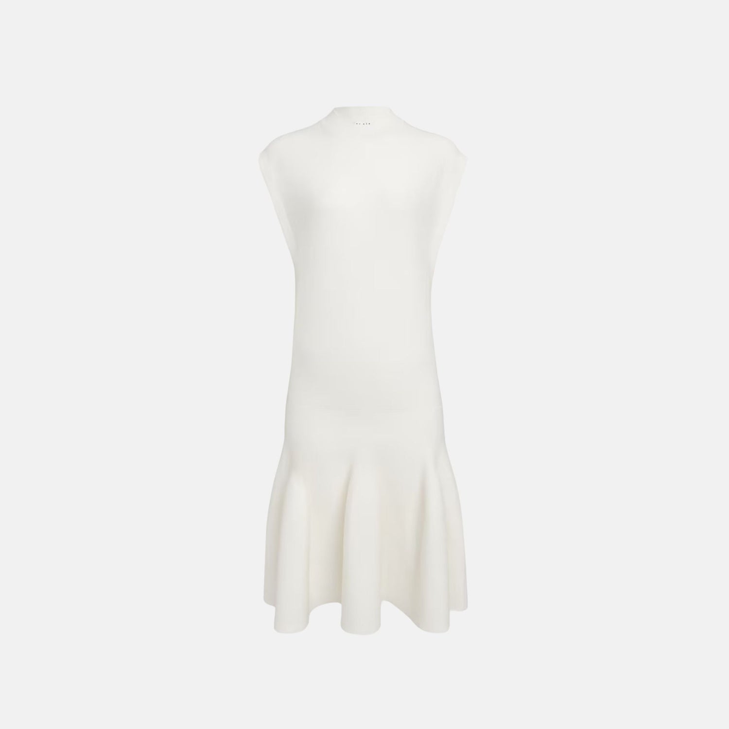 Cap Sleeve Dress In Sculptural Godet Knit