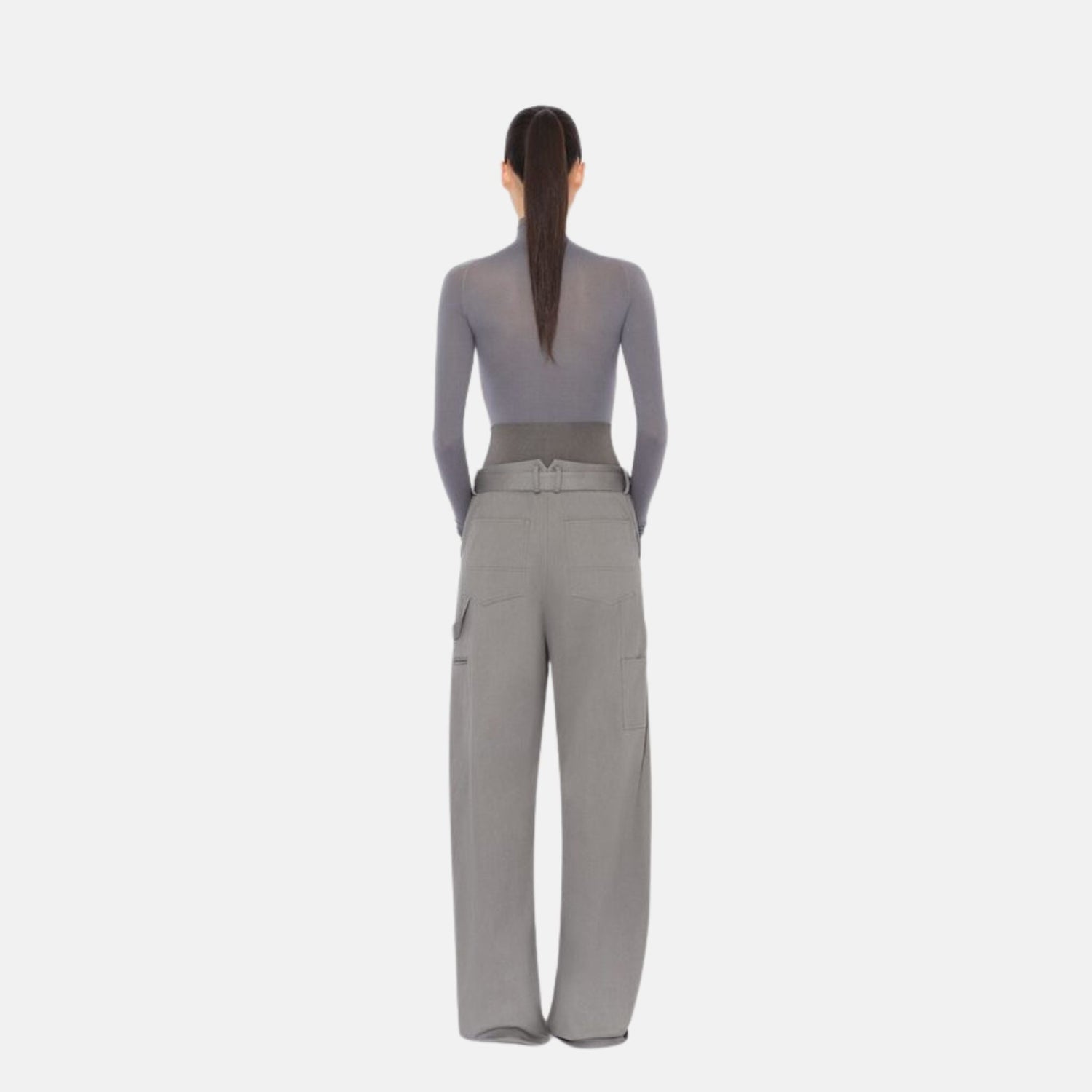Cargo Trousers With Knit Band