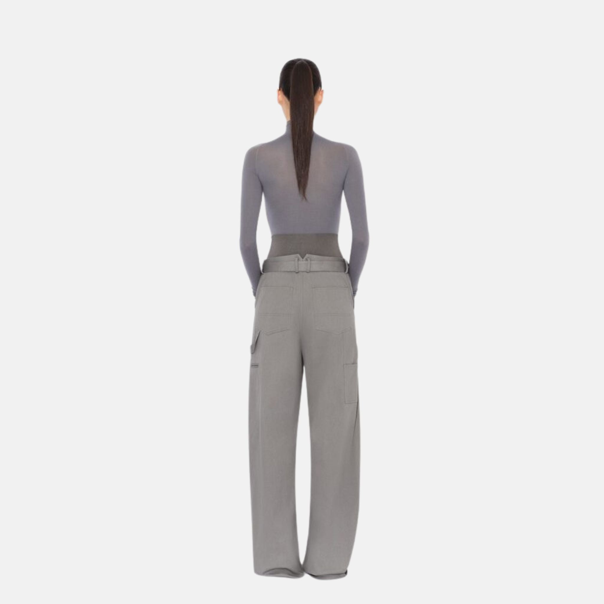 Cargo Trousers With Knit Band