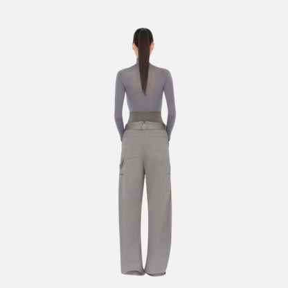 Cargo Trousers With Knit Band