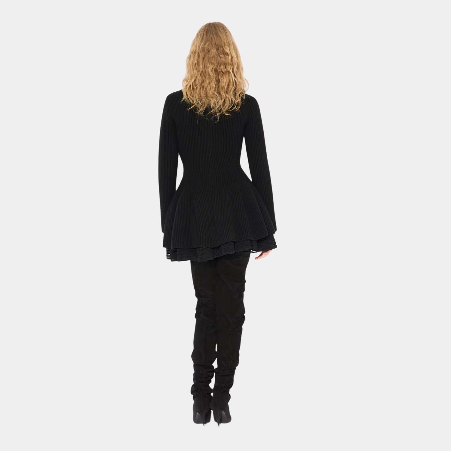 Crinoline Knit Mini Skirt