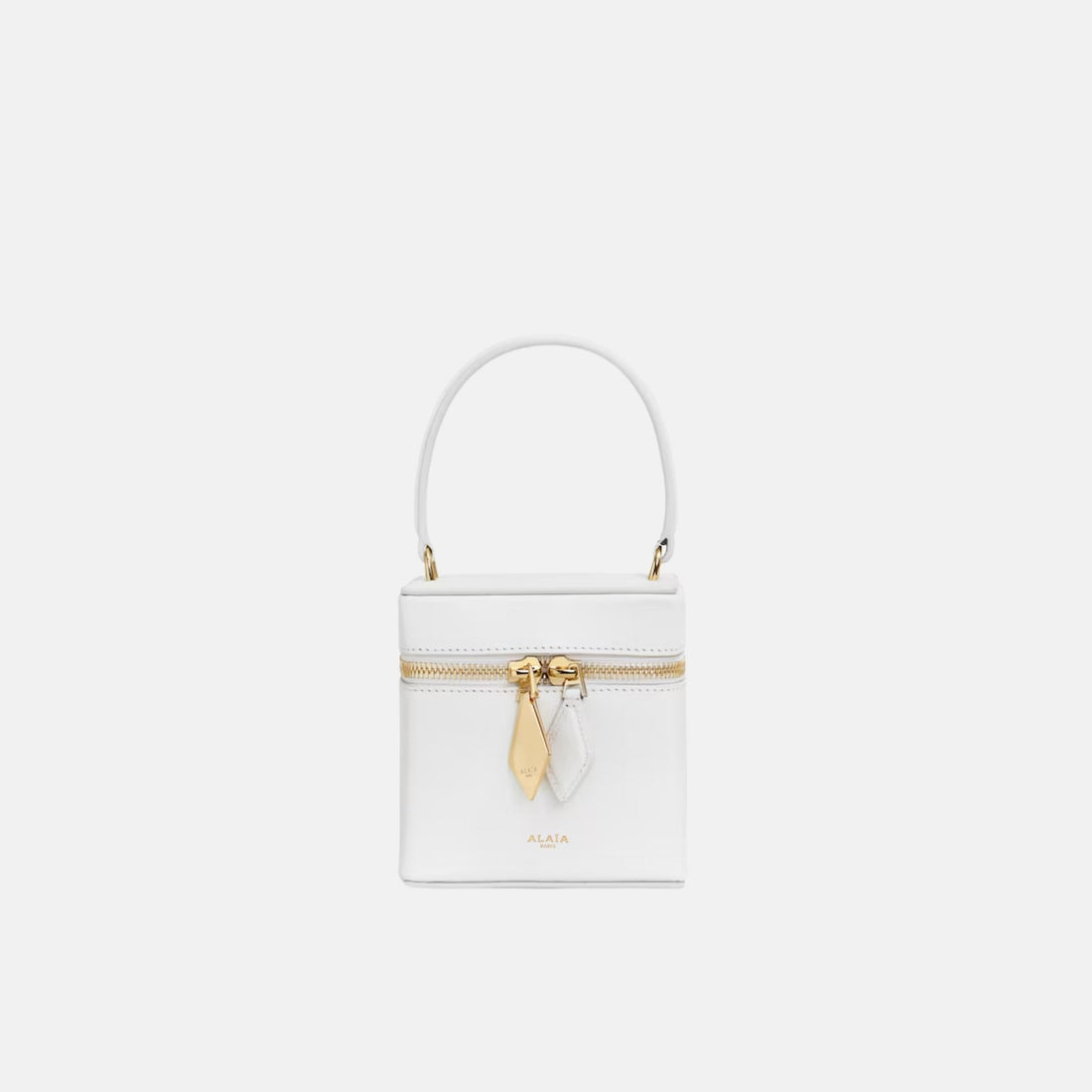 Cube Vanity Case In Shiny Goatskin