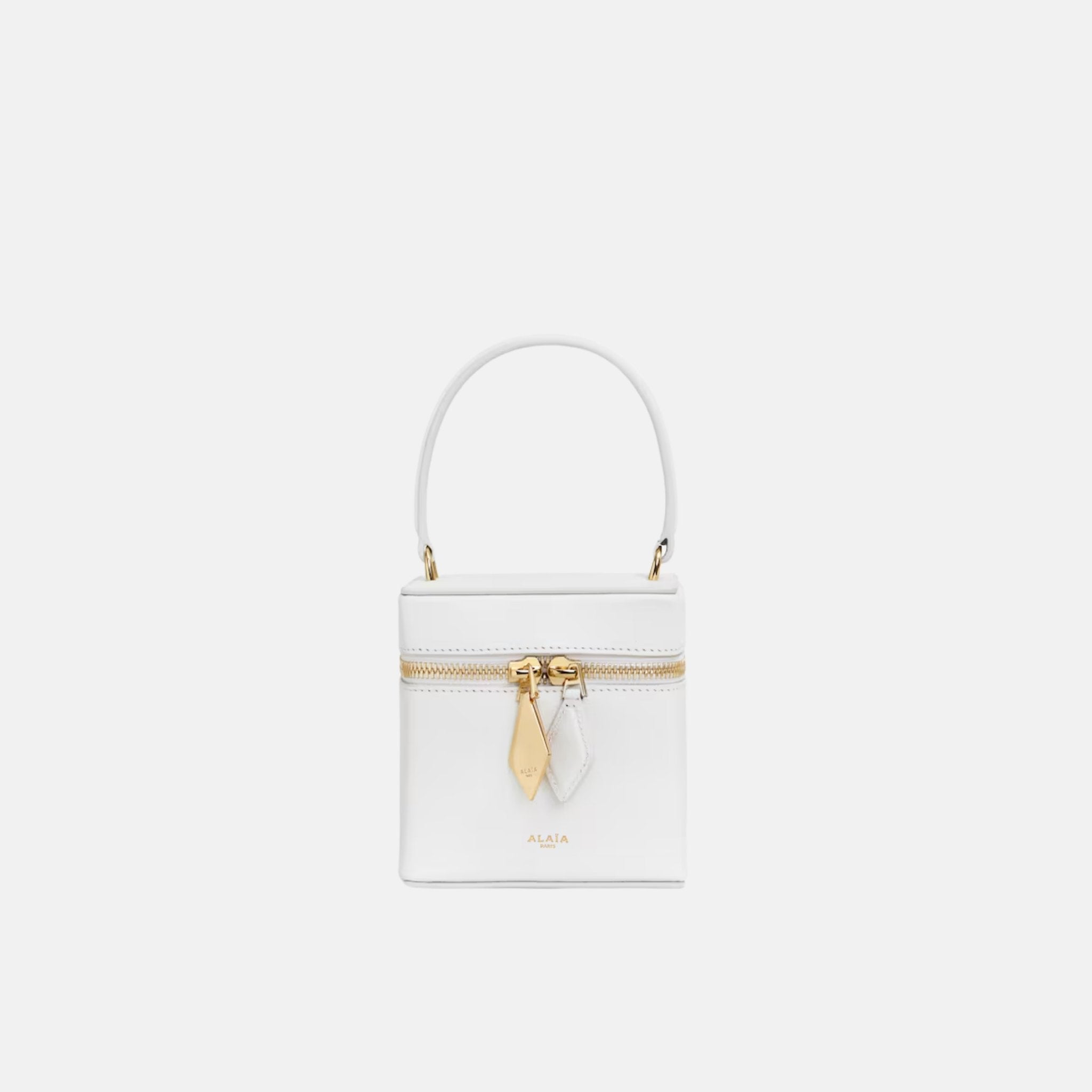 Cube Vanity Case In Shiny Goatskin