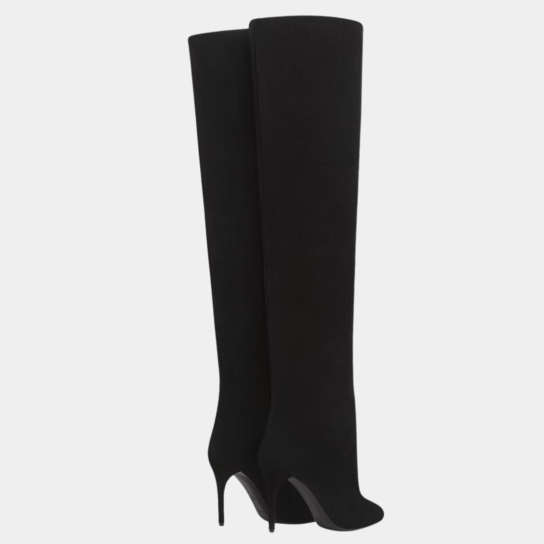 Decollete Cuissardes In Seude Calfskin