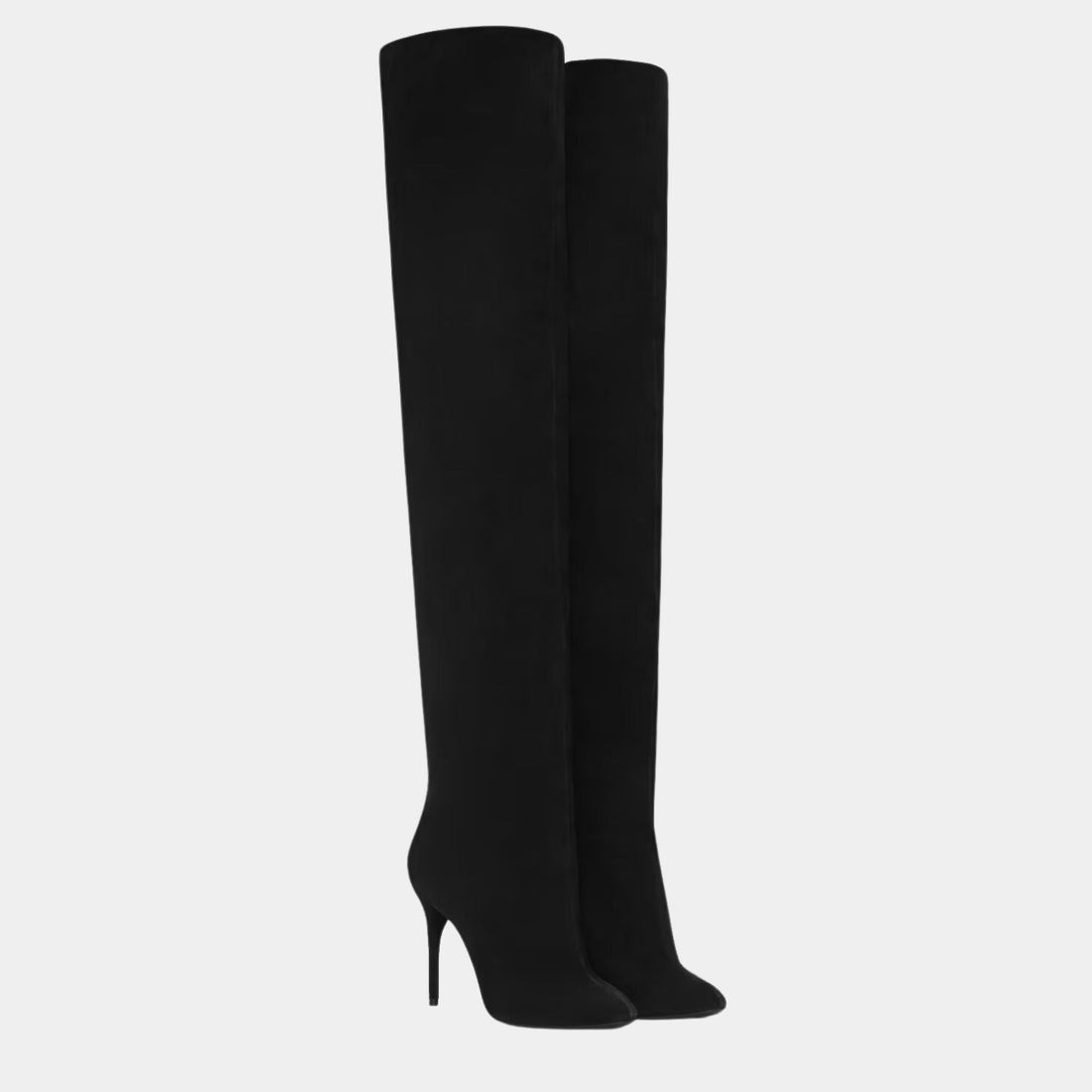 Decollete Cuissardes In Seude Calfskin
