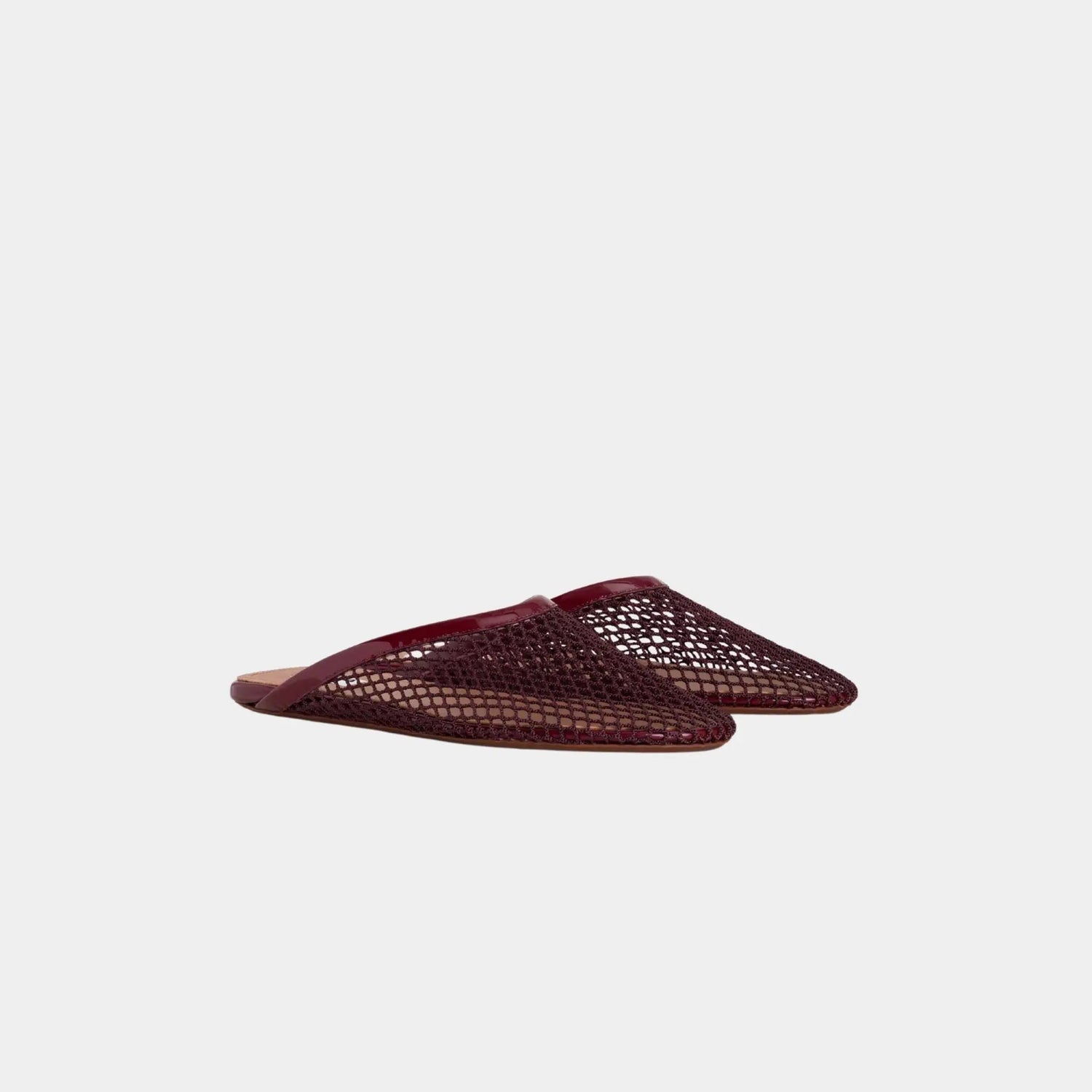 Flat Mules in Fishnet