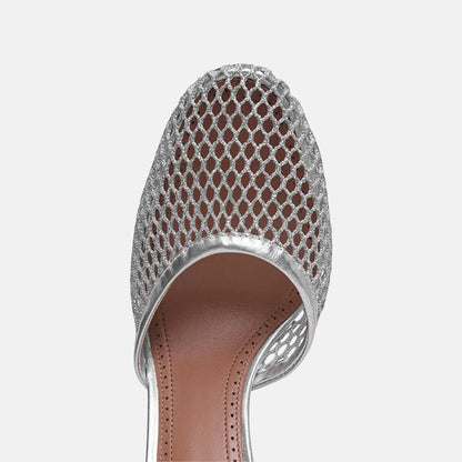 High Fishnet Pumps