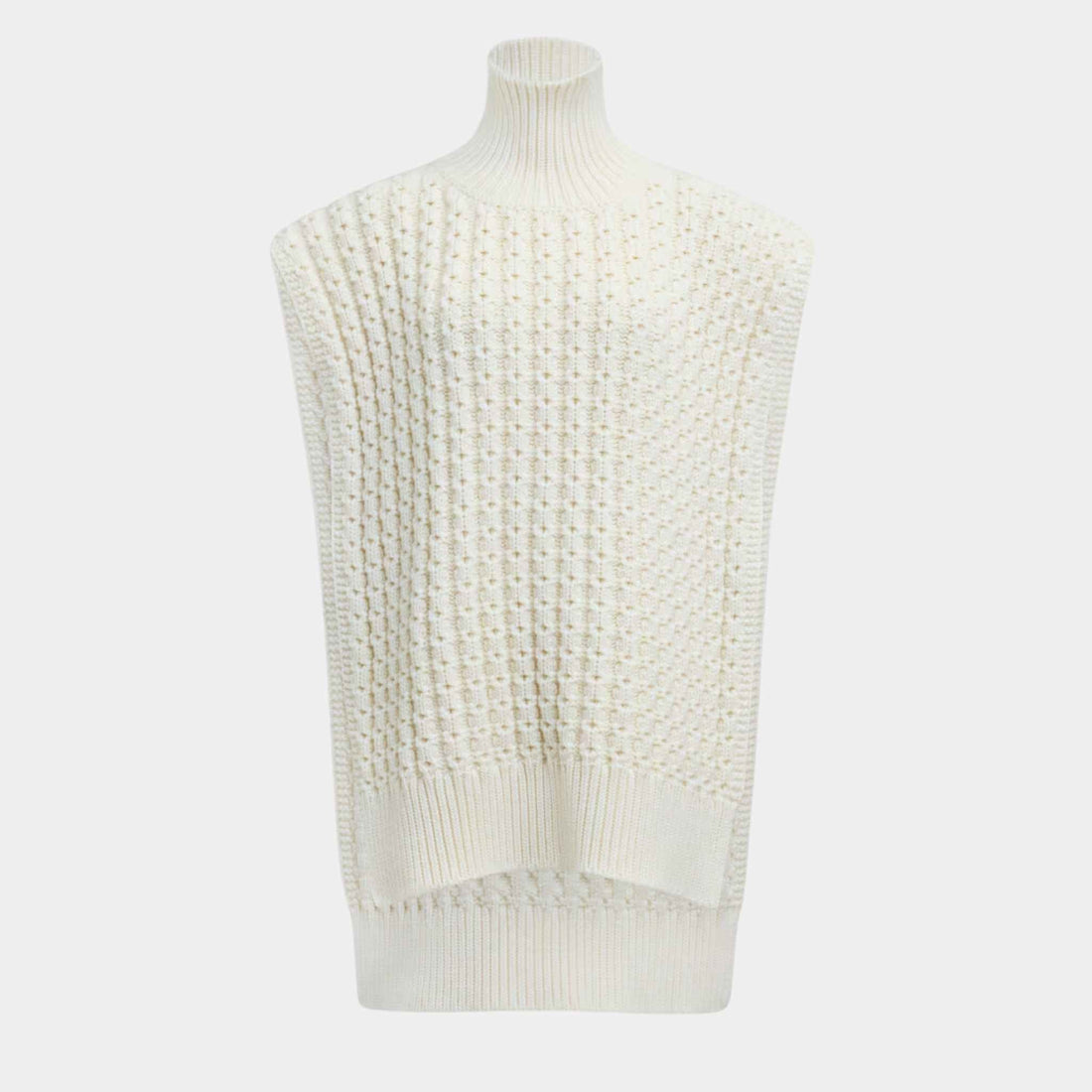 Honeycomb Wool Sweater Vest