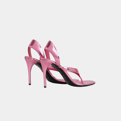 Infradito Laminated Leather Sandals