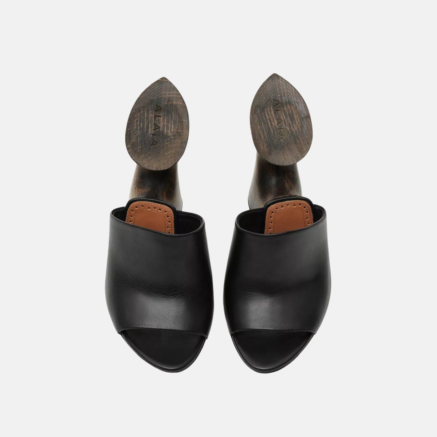La Sculpture Mules In Calfskin And Wood